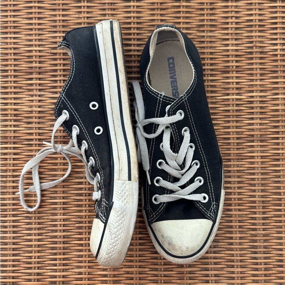 Classic Converse Black Canvas Sneakers